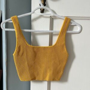 Aritzia Cropped Ribbed Tank